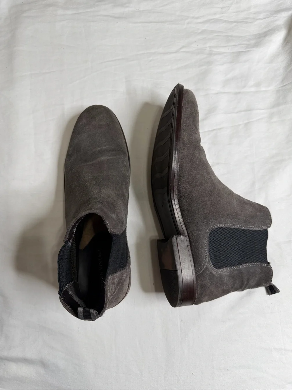 Men’s Chelsea Boots Crown Vintage Gray Fall Shoe Size 11